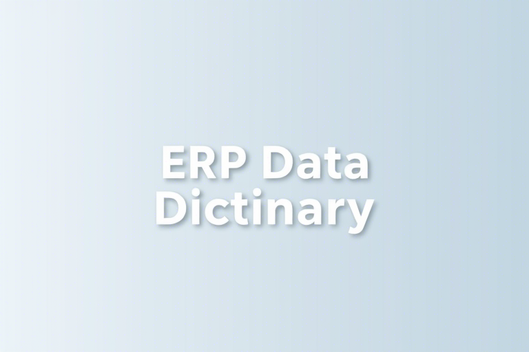 ERP数据字典怎么做？如何构建高效的企业级数据管理基础？