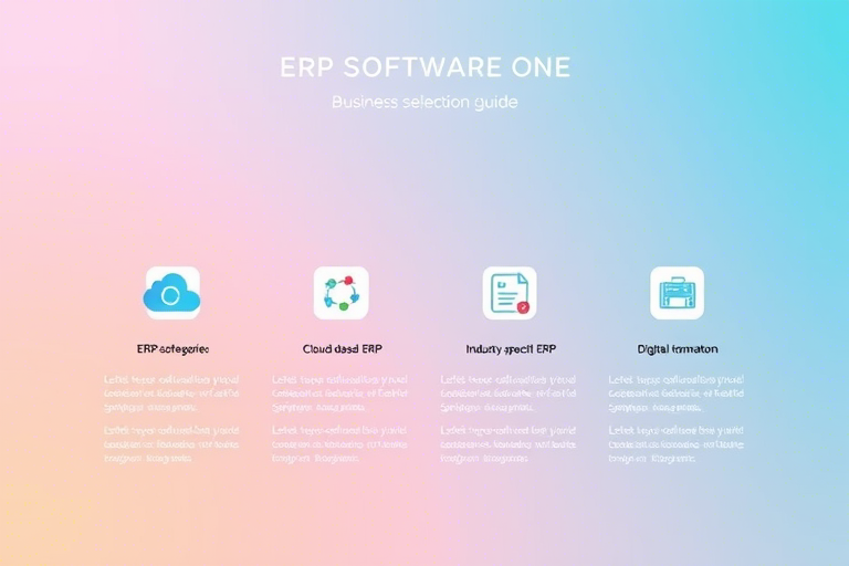 ERP软件分几种？常见类型及企业选型指南全解析