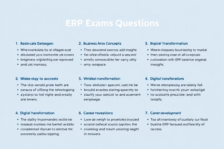 ERP 笔试题如何高效备考？掌握这些技巧轻松通关