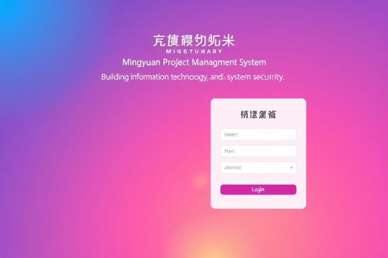 明源工程管理系统登录指南：如何快速安全进入系统？