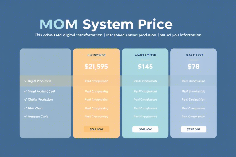 Mom运营管理系统工程报价如何科学制定？企业需关注哪些关键因素？