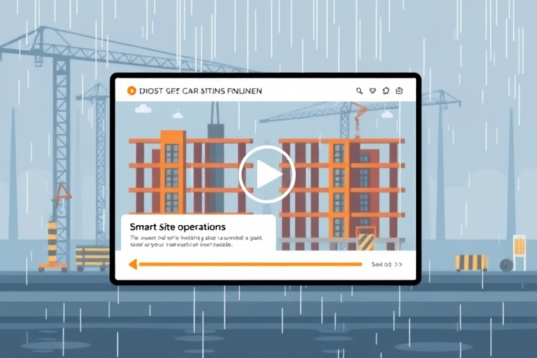 工地挡雨施工视频播放软件怎么做？如何高效管理施工现场的雨天作业记录？