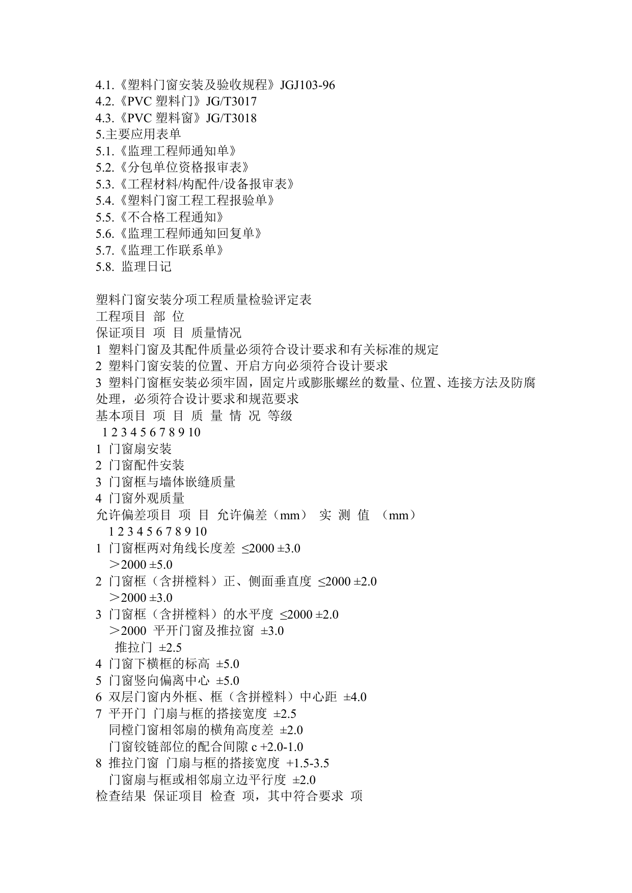 塑钢门窗监理细则 第 5 页