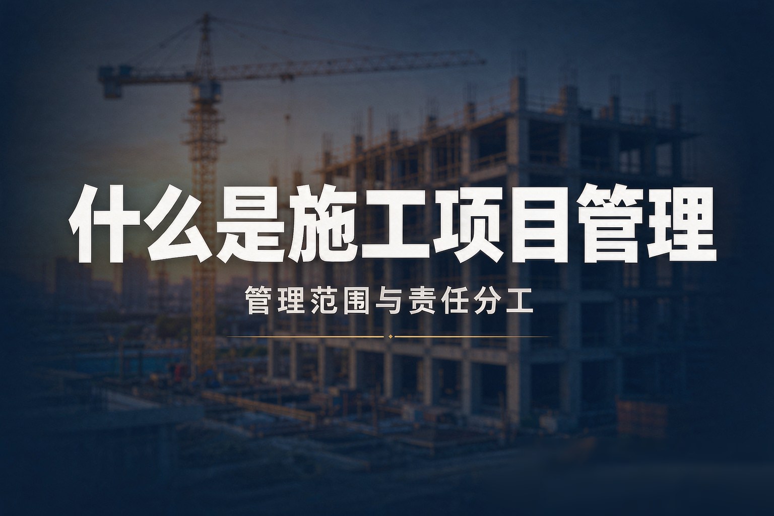什么是施工项目管理?管理范围与责任分工