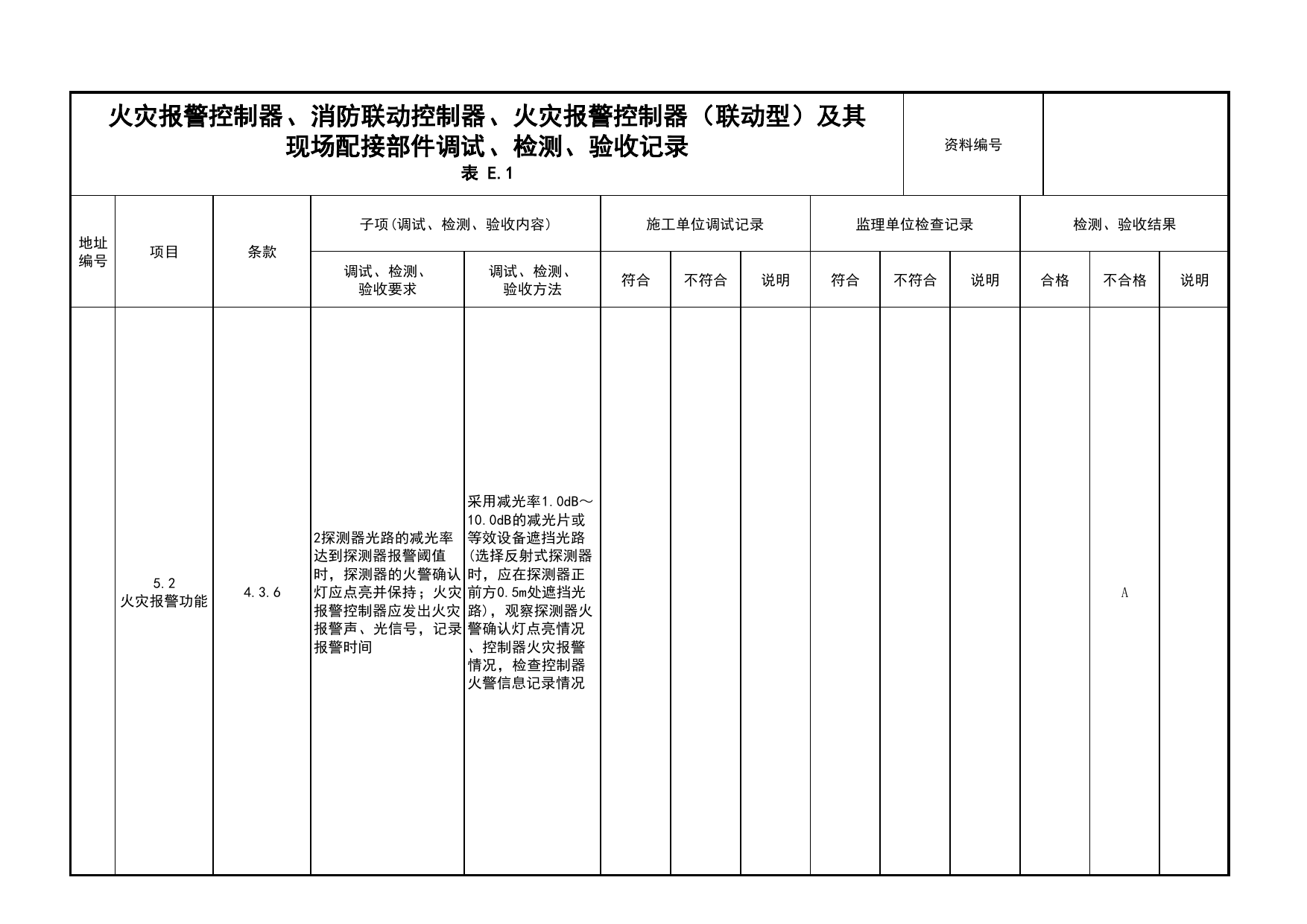 火灾报警控制器、消防联动控制器、火灾报警控制器(联动型)及其现场配接部件调试、检测、验收记录(续表40)_03火灾自动报警系统_05消防电气和火灾自动报警系统 第 1 页